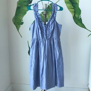 Blue Linen Dress